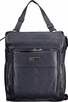 Blue Polyurethane Women Backpack 1