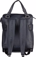 Blue Polyurethane Women Backpack 2
