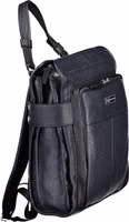 Blue Polyurethane Women Backpack 3