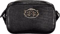 Black Polyurethane Women Handbag 1