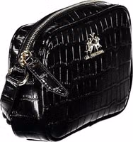 Black Polyurethane Women Shoulder Bag 3