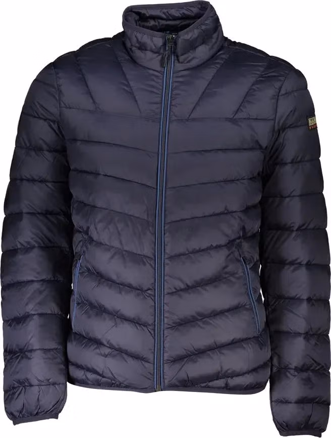 Blue Polyamide Men's Jacket