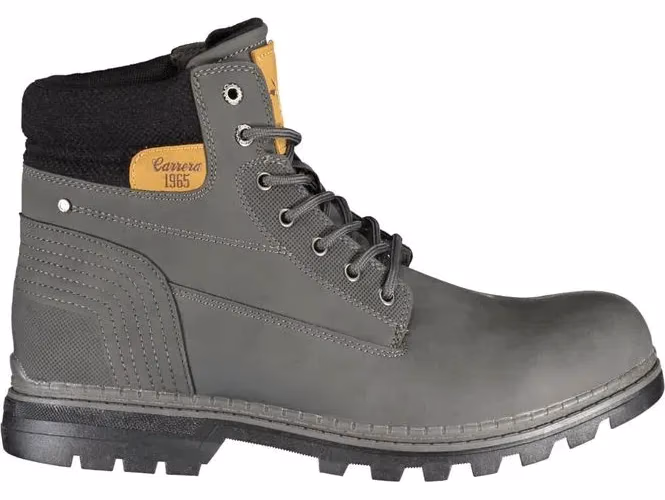 Grey Polyurethane Men's Boot