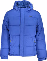 Blue Polyester Men's Jacket 1
