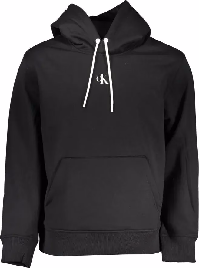 Black Polyester Men's Sweatshirt