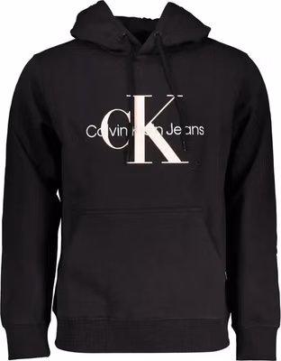 Black Cotton Men Sweater