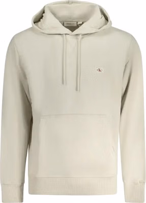 Beige Cotton Men's Hoodie
