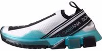 Black White Blue Slip On Sorrento Sneakers 4