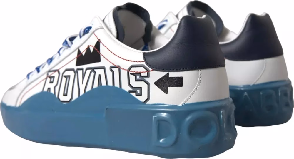 Blue White Printed Portofino Melt Sneakers