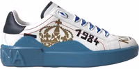Blue White Printed Portofino Melt Sneakers 4