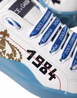 Blue White Printed Portofino Melt Sneakers 5