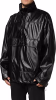 Black Polyester Logo Plaque Bomber Jacket 2