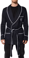 Dark Blue DG Embroidery Jacket Robe Blazer 1