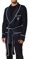 Dark Blue DG Embroidery Jacket Robe Blazer 2