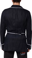 Dark Blue DG Embroidery Jacket Robe Blazer 3