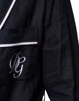 Dark Blue DG Embroidery Jacket Robe Blazer 4