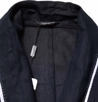 Dark Blue DG Embroidery Jacket Robe Blazer 5