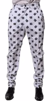 White Logo Cotton Skinny Denim Trouser Pants 1