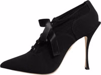Black Lace Up Stiletto Heels Pumps Shoes 5