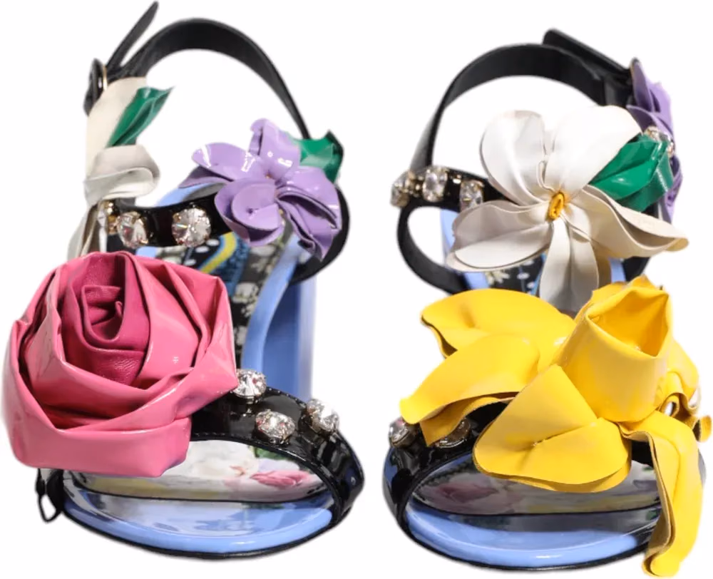 Multicolor Floral Crystal KEIRA Sandals Shoes