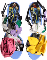 Multicolor Floral Crystal KEIRA Sandals Shoes 2