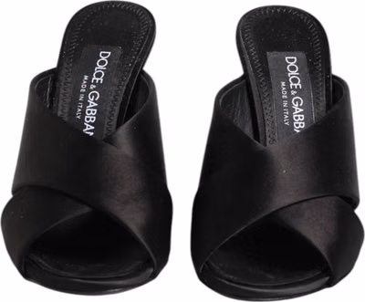 Black Keira Baroque High Heel Sandals Shoes