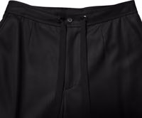 Solid Black Cargo Jogger Men Sweatpants Pants 4