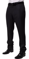 Black Wool Men Formal Dress Trouser Pants 2