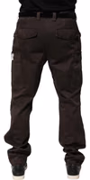 Brown Cotton Stretch Cargo Men Trouser Pants 3