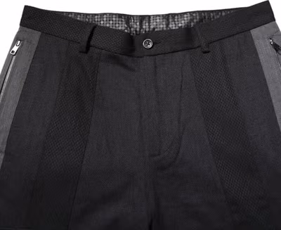 Black Gray Cotton Dress Formal Trouser Pants