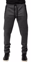 Gray Black Wool Blend Jogger Sweatpants  Pants 1