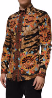 GOLD Cotton Tiger Carretto Long Sleeve Shirt 2