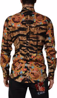 GOLD Cotton Tiger Carretto Long Sleeve Shirt 3