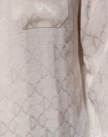 White Silk DG Logo Print Long Sleeves Shirt 5