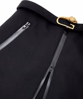 Black Wool Midi Skirt 3