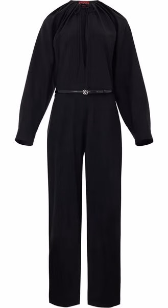 Black Wool Jumpsuit