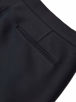 Black Cotton Casual Pants 4