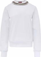 White Cotton Sweatshirt 1