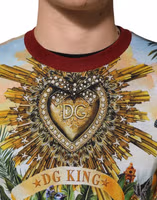 Tropical Heart Crown Silk Pullover Sweater 4