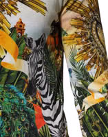 Tropical Heart Crown Silk Pullover Sweater 5
