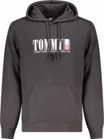 Black Cotton Men's Hoodie 1