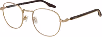 Gold Rubber Glasses (Frames) 1
