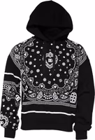 Black Bandana Hooded Men Sweatshirt Sweater 1