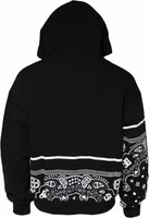 Black Bandana Hooded Men Sweatshirt Sweater 2