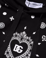 Black Bandana Hooded Men Sweatshirt Sweater 4