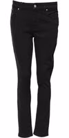 Black Cotton Skinny Mid Waist Denim Jeans 1