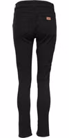 Black Cotton Skinny Mid Waist Denim Jeans 2