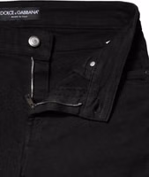 Black Cotton Skinny Mid Waist Denim Jeans 3