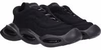 Black Fabric Chunky Sneakers 2