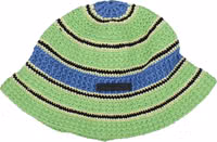 Green Cotton Bucket Hat 1